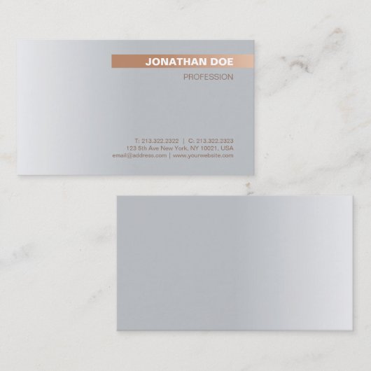 あなた自身の上品でモダンな優れた絹の豪華作成して下さい 名刺 (正面/裏面)