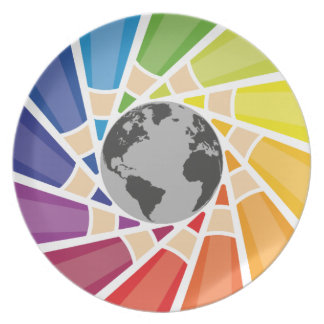 あなた自身の世界を着色して下さい プレート