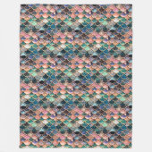 あなた自身の人魚のスケール毛布を作って下さい フリースブランケット (正面)