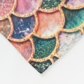 あなた自身の人魚のスケール毛布を作って下さい フリースブランケット (角)