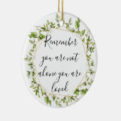 あなた自身の休日感動的を愛さ気にれる セラミックオーナメント (右)