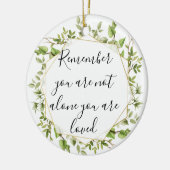 あなた自身の休日感動的を愛さ気にれる セラミックオーナメント (左)