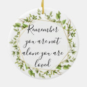 あなた自身の休日感動的を愛さ気にれる セラミックオーナメント (裏面)