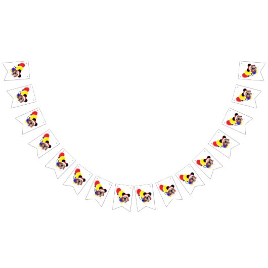 あなた自身の休日犬の旗を作成して下さい バンティングフラッグ (全)