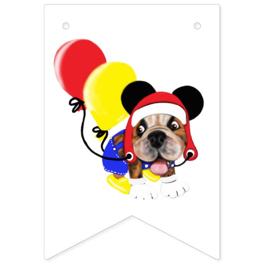 あなた自身の休日犬の旗を作成して下さい バンティングフラッグ (第2の旗)