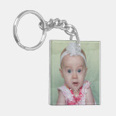 あなた自身の写真かアートワークKeychainを作成して下さい キーホルダー (正面左)