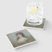 あなた自身の写真か文字を加えて下さい ストーンコースター (横)