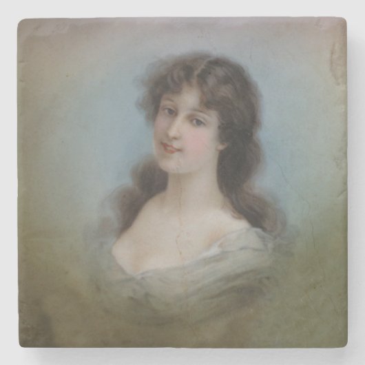 あなた自身の写真か文字を加えて下さい ストーンコースター (正面)