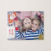 あなた自身の写真が付いているパーソナライズなクリスマスのパズル ジグソーパズル (横)