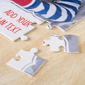 あなた自身の写真が付いているパーソナライズなクリスマスのパズル ジグソーパズル (側面)