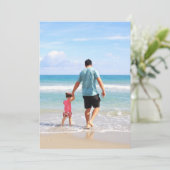 あなた自身の写真とテキストを追加する 招待状 (スタンド正面)