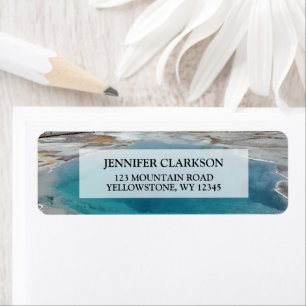 あなた自身の写真のイエローストーン国立公園を作成して下さい ラベル