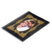 あなた自身の写真のエレガントなカッコいいを挿入して下さい ノートブック (左側)