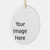 あなた自身の写真のオーナメント-バージョン2 --を作成して下さい セラミックオーナメント (右)