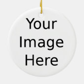 あなた自身の写真のオーナメント-バージョン2 --を作成して下さい セラミックオーナメント (裏面)