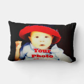 あなた自身の写真のギフトのテンプレートを作成して下さい ランバークッション (裏面)