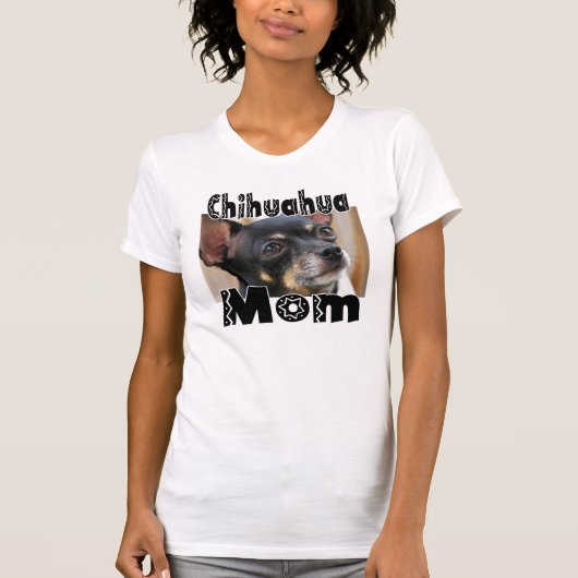あなた自身の写真のチワワのお母さんを加えて下さい Tシャツ (正面)