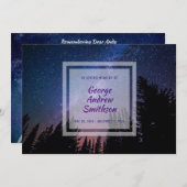 あなた自身の写真の告別式の招待状を作成して下さい 招待状 (正面/裏面)