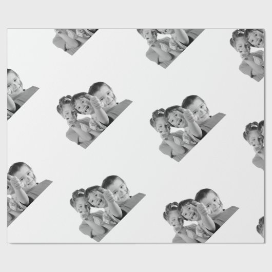 あなた自身の写真の子供を作成して下さい ラッピングペーパー (フラット)