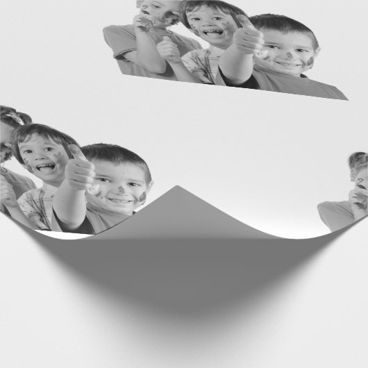 あなた自身の写真の子供を作成して下さい ラッピングペーパー (角)