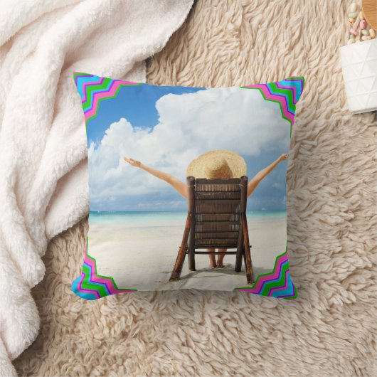 あなた自身の写真の枕を作成して下さい クッション (ブランケット)