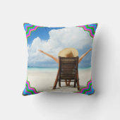 あなた自身の写真の枕を作成して下さい クッション (裏面)