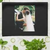 あなた自身の写真の結婚式の台所タオルを設計して下さい キッチンタオル (折り畳み)