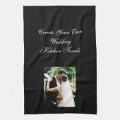 あなた自身の写真の結婚式の台所タオルを設計して下さい キッチンタオル (縦)