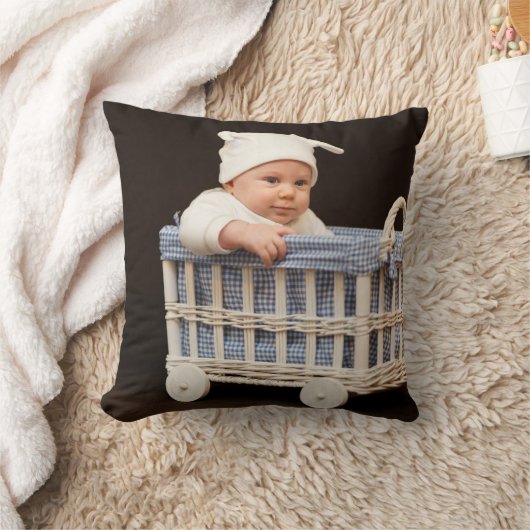 あなた自身の写真の装飾用クッションのテンプレートを作成して下さい クッション (ブランケット)