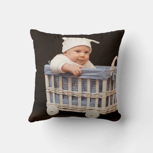 あなた自身の写真の装飾用クッションのテンプレートを作成して下さい クッション (裏面)