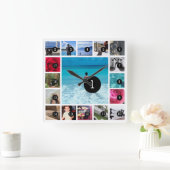 あなた自身の写真のInstagramのスタイル17のイメージを生成して下さい スクエア壁時計 (ホーム)