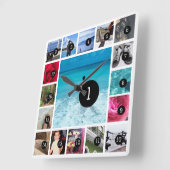 あなた自身の写真のInstagramのスタイル17のイメージを生成して下さい スクエア壁時計 (傾斜)