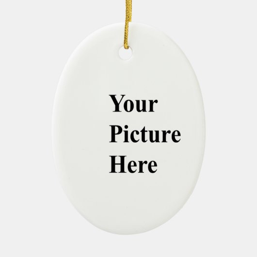 あなた自身の写真をここにアップロードして下さい セラミックオーナメント (正面)