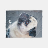 あなた自身の写真を作成して下さい フリースブランケット (正面(横))