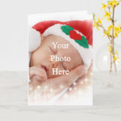 あなた自身の写真を加えて下さい カード (黄色い花)