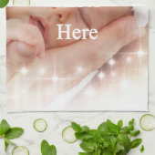 あなた自身の写真を加えて下さい キッチンタオル (折り畳み)