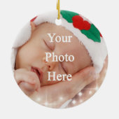あなた自身の写真を加えて下さい セラミックオーナメント (裏面)