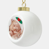 あなた自身の写真を加えて下さい セラミックボールオーナメント (右)