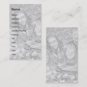 あなた自身の写真を加えて下さい 名刺 (正面/裏面)