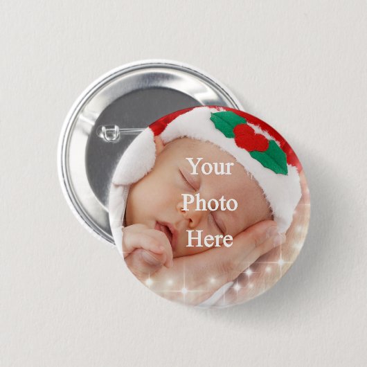 あなた自身の写真を加えて下さい 缶バッジ (正面&裏面)