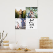 あなた自身の写真を追加 カスタマイズ可能なスタイル 4枚の画像 ポスター (キッチン)