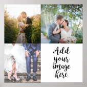 あなた自身の写真を追加 カスタマイズ可能なスタイル 4枚の画像 ポスター (正面)