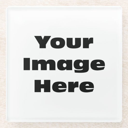 あなた自身の写真ガラスのコースターを作成して下さい ガラスコースター (正面)