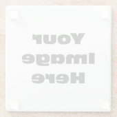 あなた自身の写真ガラスのコースターを作成して下さい ガラスコースター (裏面)