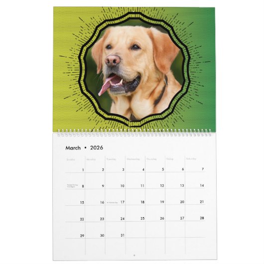 あなた自身の写真テンプレートの冒険のカレンダーを作成して下さい カレンダー (3月 2026)