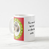 あなた自身の写真及び文字を加えて下さい コーヒーマグカップ (正面左)