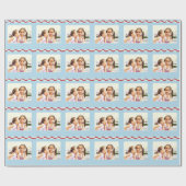 あなた自身の写真-クリスマス--を加えて下さい ラッピングペーパー (フラット)