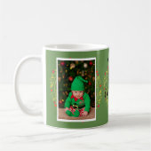 あなた自身の初めてのクリスマスのベビーのクリスマスを作成して下さい コーヒーマグカップ (左)