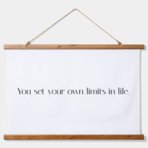 あなた自身の制限ウッドトップウォールタペストリー