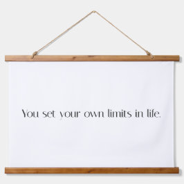 あなた自身の制限ウッドトップウォールタペストリー 吊り下げ型タペストリー